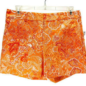 Michael Kors NWT‎ Fashion Basics 5" Inseam Nectarine Paisley Shorts Size 4